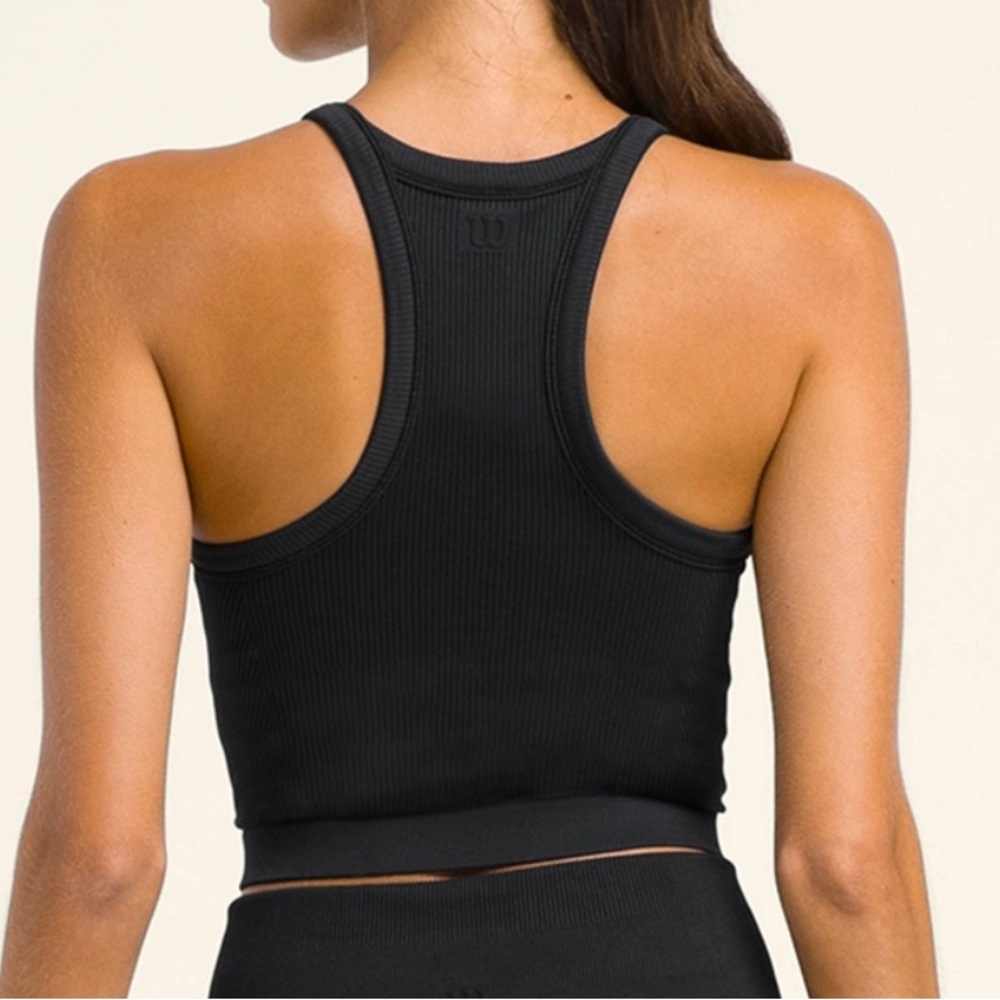 Wilson Black Ribbed Tank Top - Picture 3 of 5